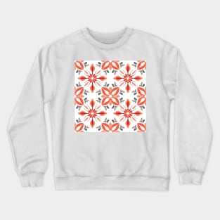 Tileable Floral Pattern Crewneck Sweatshirt